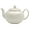 Contemporary Home Living Solid Stoneware Teapot - 9.5" - White